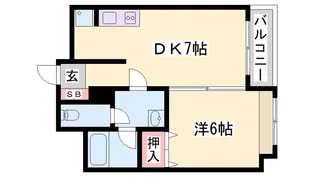 KEIマンション【401号室】の間取り