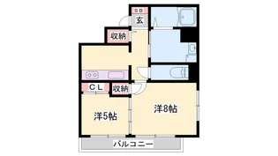 マンション西駅前【501号室】の間取り