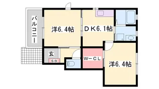 すみれ館【B101号室】の間取り