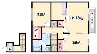 シュッド・エトワール【201号室】の間取り
