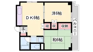 ベルフィオーレ高砂朝日町【2階】の間取り