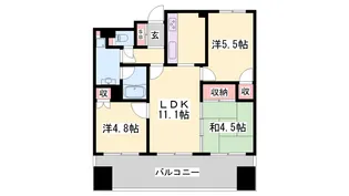 サンワプラザ大手前通【402号室】の間取り