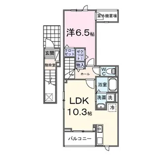 アンサードリーム加古川【2階】の間取り