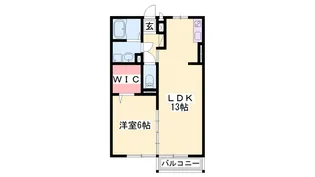 エスペランサ二見 B棟【202号室】の間取り