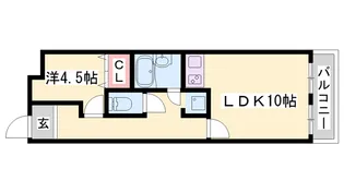 リゾティ英賀保【304号室】の間取り