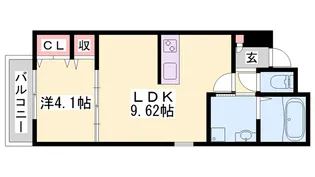 ジーメゾン大久保アスピダ【202号室】の間取り