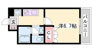 ビクトリー桜町【1階】の間取り