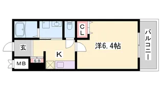 インタービレッジ船丘【307号室】の間取り