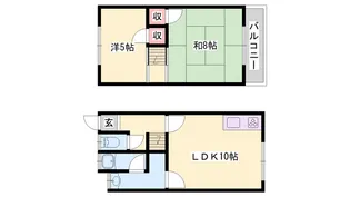 樫木ハイツ2【1階】の間取り