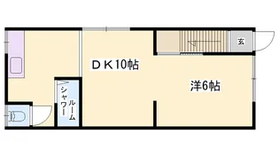 ハイツコウエイ【5号室】の間取り