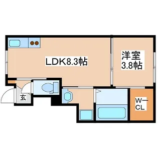 Kukuna西蒲田 B棟【1階】の間取り