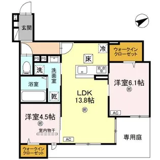 La Maison林崎【1階】の間取り
