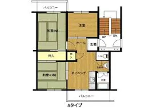 播磨本荘1号棟【505号室】の間取り