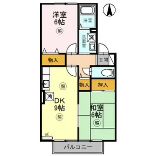 コモドエール【202号室】の間取り