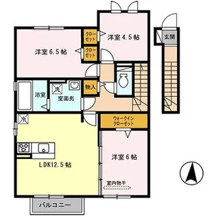 サニーハイツ【2階】の間取り