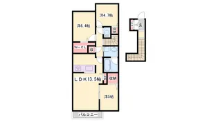 サワーソレアードB【0203号室】の間取り