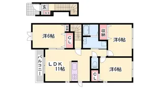 ファミールハイム【201号室】の間取り