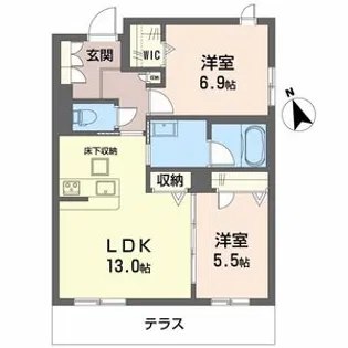 Seaside House【1階】の間取り