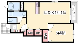 ハマナス2【1階】の間取り