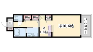 ポーシェガーデン2【202号室】の間取り