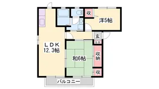 クローバー 藤田【1階】の間取り