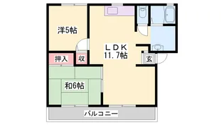 ハイツ・ルーチェ【1階】の間取り