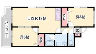 ボナールFUJI【302号室】の間取り