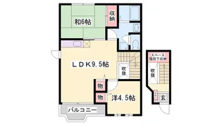 シャルマン ドエル【201号室】の間取り