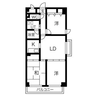 ベルコート加古川【2階】の間取り