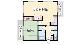 パンドール加古川【6階】の間取り