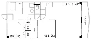 MISTRAL城西Ⅰ【105号室】の間取り