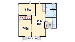 BIRD LAND たまで A・B棟【1階】の間取り