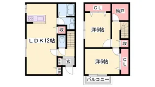 Kハイツ【N号室】の間取り