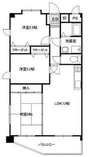 ベルコート加古川【3階】の間取り