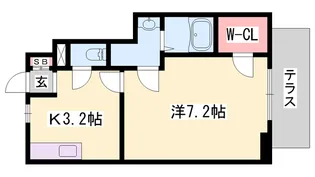 アルバソーレ【1階】の間取り