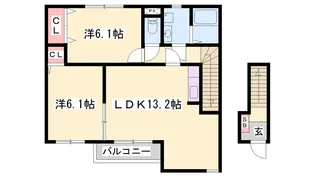 パストラル・ドミール【2階】の間取り