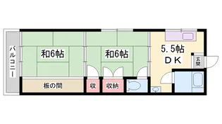 宮元マンション【3階】の間取り
