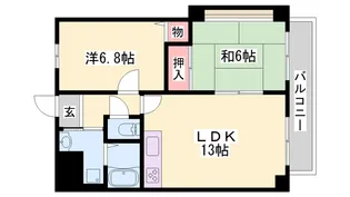 グリーンハイツ東山Ⅱ【302号室】の間取り