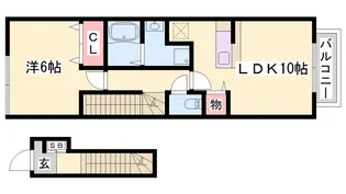 アンジュエ—グル【2階】の間取り