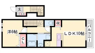 クレメント・アイ【201号室】の間取り