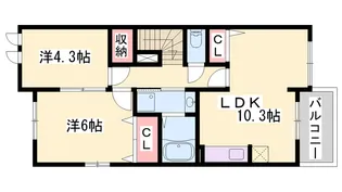 プリムローズ【2階】の間取り