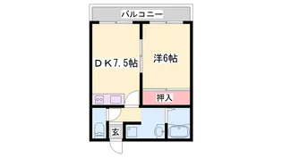 シャトリエⅡ【2階】の間取り