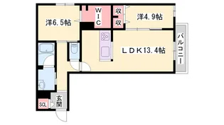 シャーメゾン イーストコート【2階】の間取り