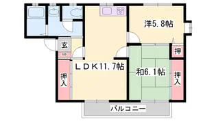 May’s(メイズ)【B101号室】の間取り