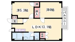 白池東ハイツ【205号室】の間取り