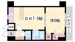 D-スクウェア加古川【3階】の間取り