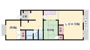 藤野ビル【4F号室】の間取り