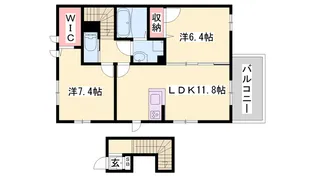 モンブラン【2階】の間取り