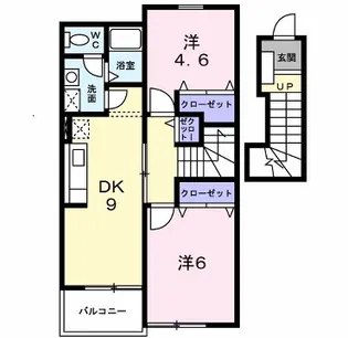 シーサイドハイツ【2階】の間取り