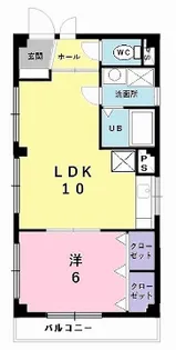 ソレアードⅢ【2階】の間取り